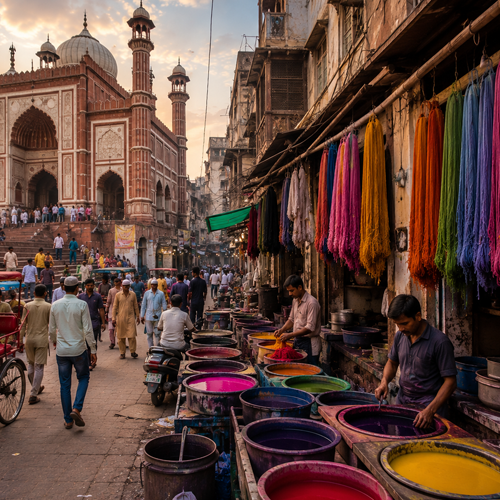 Historic Fatehpuri Masjid gates