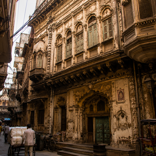 Naughara haveli decorated painted doors